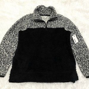 Sonoma Faux Sherpa Quarter Zip Pullover